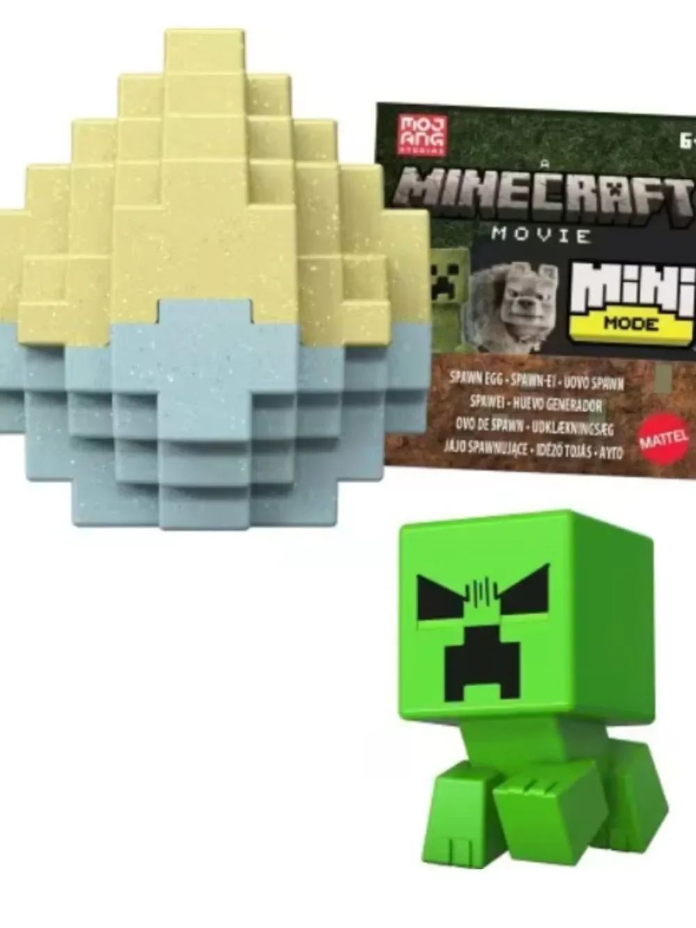Minecraft Movie Mini Mode Spawn Egg & Creeper Figure